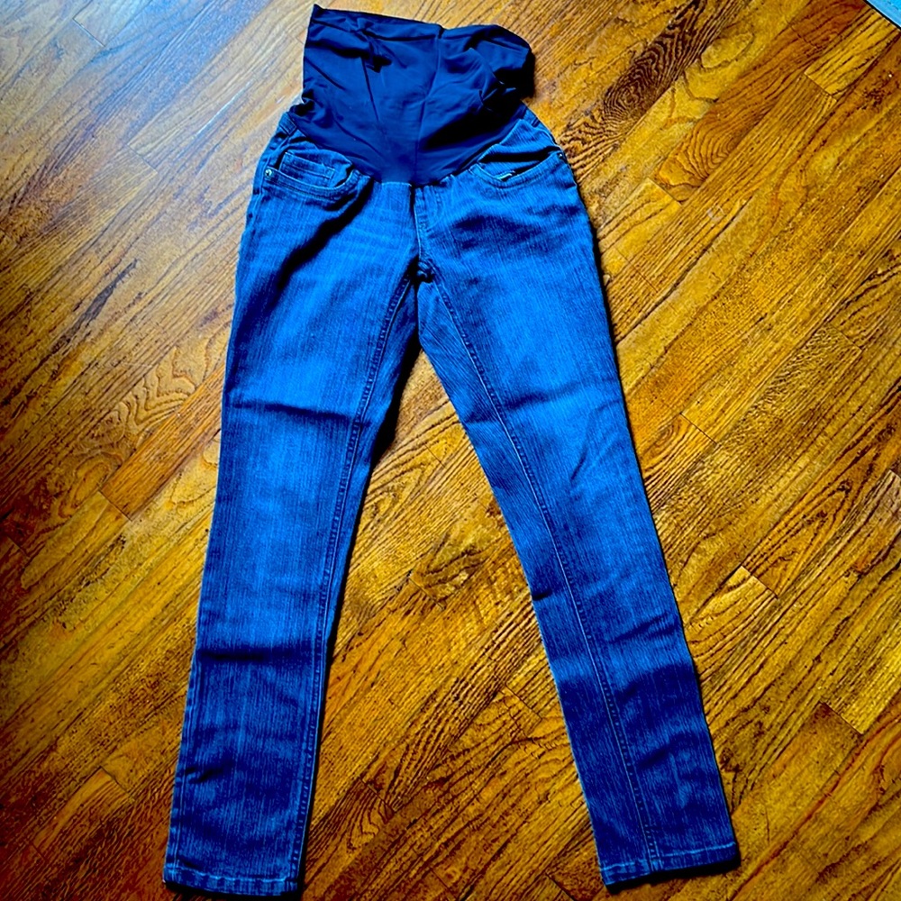 Oh baby by motherhood dark blue maternity jeans size small